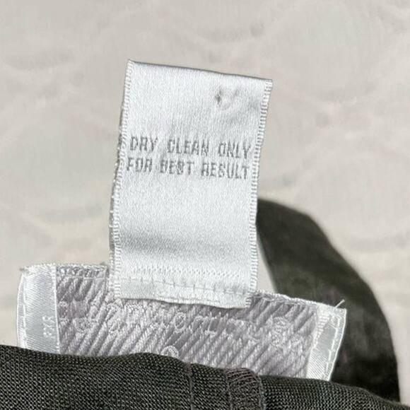 NWOT SOFT SURROUNDINGS |  Forest Green Linen & Silk Tassel Asymmetric Boho Top - Picture 8 of 14